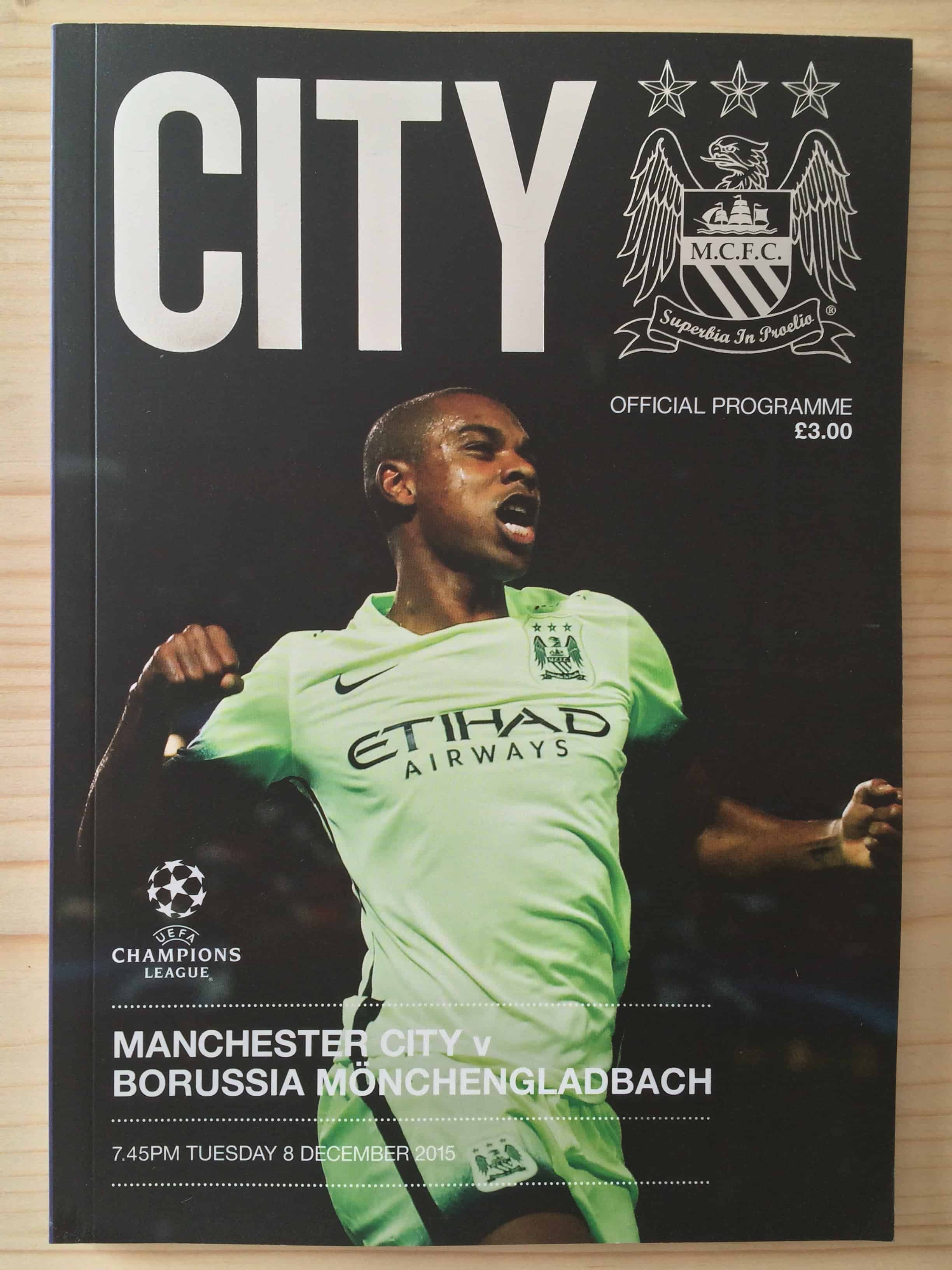 Manchester City FC v Borussia Moenchengladbach